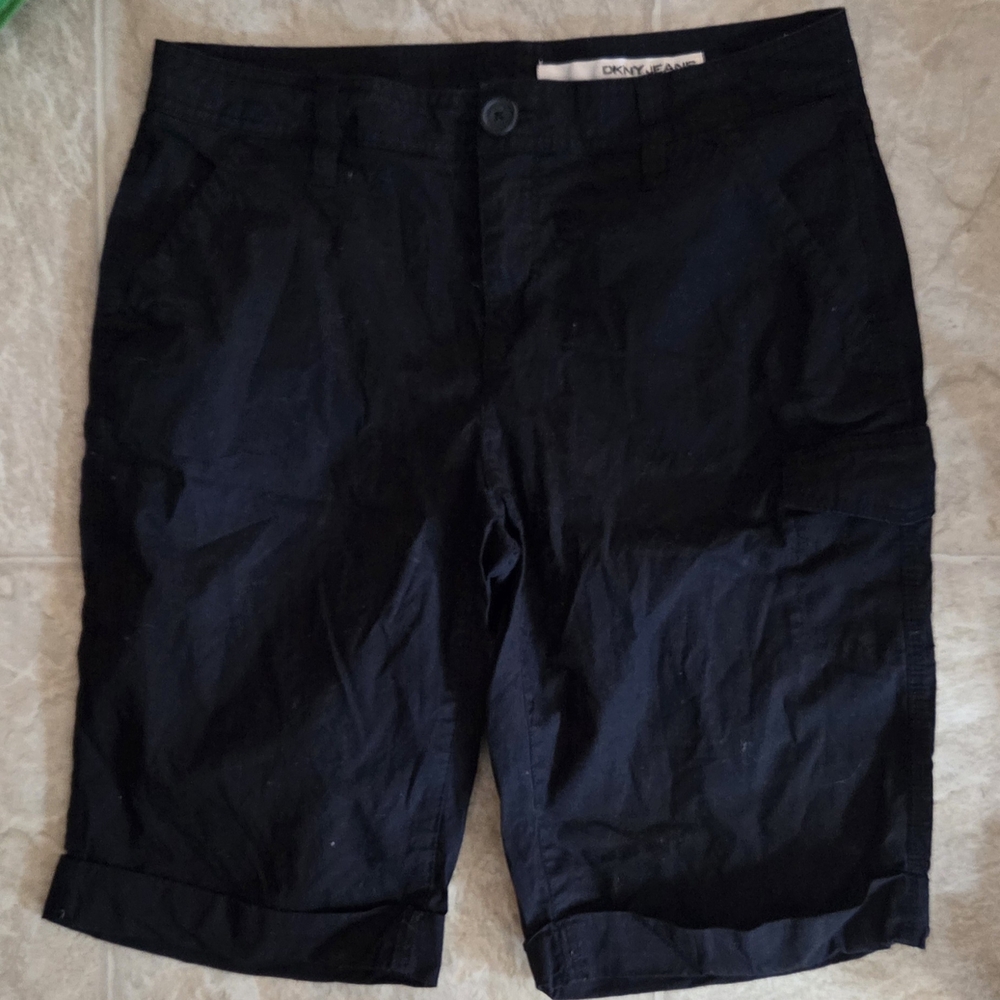 DKNY Midnight Black Cargo Shorts